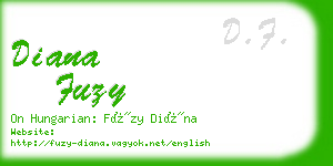 diana fuzy business card
